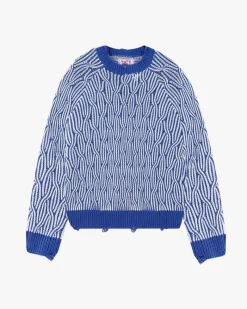 Nude Project Sour Cable Knit Sweater Blue Online