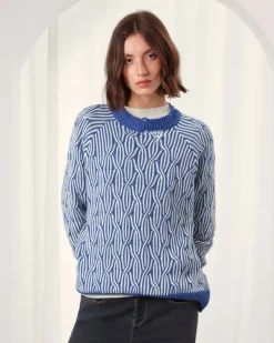 Nude Project Sour Cable Knit Sweater Blue Online