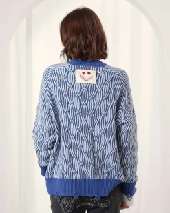 Nude Project Sour Cable Knit Sweater Blue Online