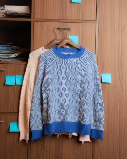 Nude Project Sour Cable Knit Sweater Blue Online