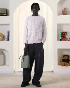 Nude Project Sour Cable Knit Sweater Pink Fashion