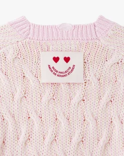 Nude Project Sour Cable Knit Sweater Pink Fashion