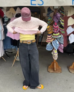 Nude Project Sour Cable Knit Sweater Pink Fashion