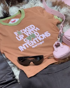 Nude Project Still Fucked Up* Top Brown Sale