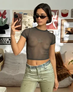 Nude Project Strass Top Ash Fashion