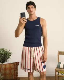 Nude Project Stripes Mesh Short Hot