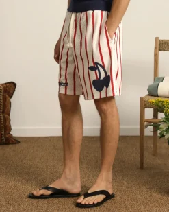 Nude Project Stripes Mesh Short Hot