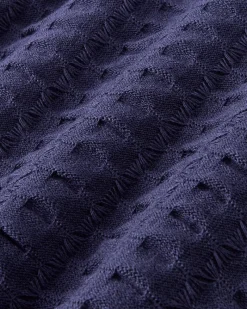 Nude Project Structure Knit Polo Navy Best