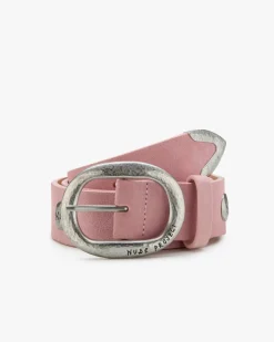 Nude Project Suede Belt Pink New