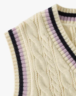 Nude Project Sunday Knit Vest Marshmallow Discount