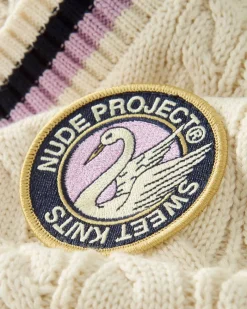 Nude Project Sunday Knit Vest Marshmallow Discount