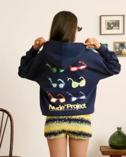 Nude Project Sunglasses Hood Navy Clearance