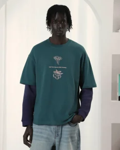 Nude Project Swan Garden Tee Green Clearance