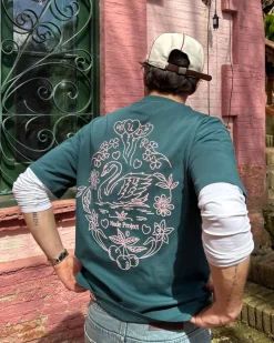 Nude Project Swan Garden Tee Green Clearance