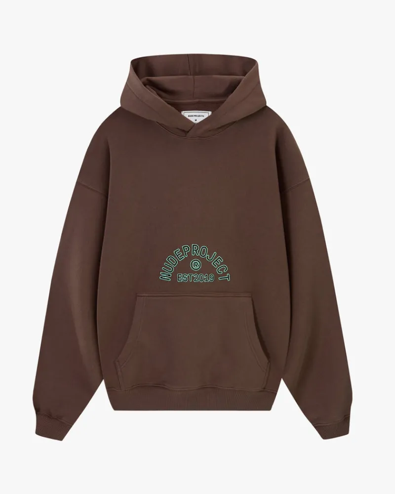 Nude Project Swans Hoodie Brown Hot