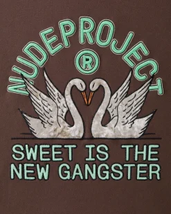 Nude Project Swans Hoodie Brown Hot