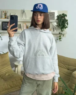 Nude Project Swans Hoodie Grey Melange Sale