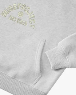 Nude Project Swans Hoodie Grey Melange Sale