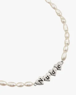 Nude Project Sweet Pearl Necklace Silver Fashion