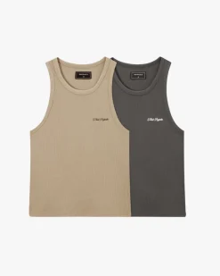 Nude Project Tank Top Ss24 Beige/Ash Discount