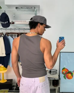 Nude Project Tank Top Ss24 Beige/Ash Discount