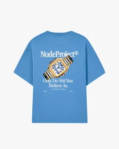 Nude Project Time Tee Blue Clearance