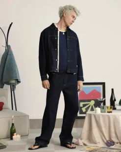 Nude Project Trucker Denim Jacket Washed Dark Clearance