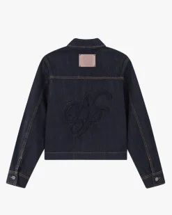 Nude Project Trucker Denim Jacket Washed Dark Clearance