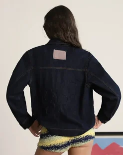 Nude Project Trucker Denim Jacket Washed Dark Clearance