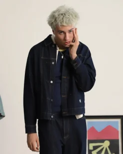 Nude Project Trucker Denim Jacket Washed Dark Clearance