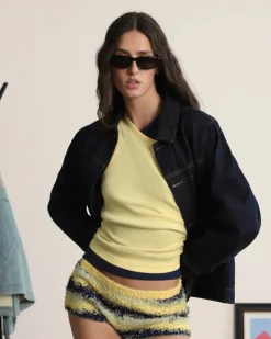 Nude Project Trucker Denim Jacket Washed Dark Clearance