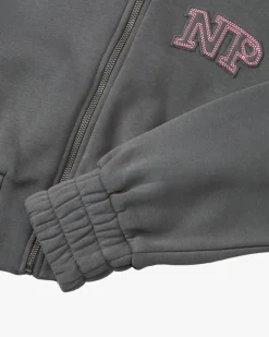 Nude Project Typa Day Cropped Hoodie Ash Sale