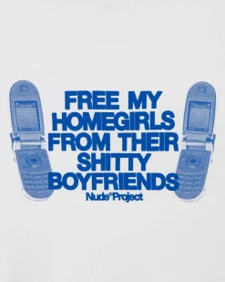 Nude Project Type Shit Tee White Hot
