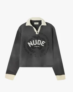 Nude Project Varsity Longsleeve Polo Clearance