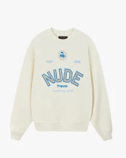 Nude Project Varsity Sweatshirt Marshmallow Discount