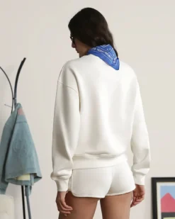 Nude Project Varsity Sweatshirt Marshmallow Discount