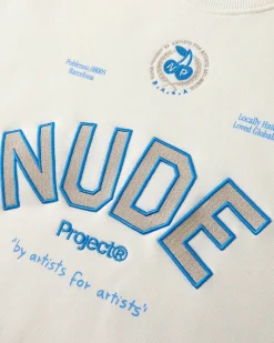 Nude Project Varsity Sweatshirt Marshmallow Discount