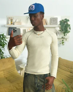 Nude Project Waffle Long-Sleeve Tee 2 Pack Marshmallow/Black Discount