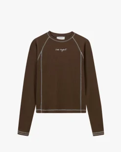 Nude Project Waffle Long-Sleeve Tee 2 Pack Cocoa/Navy Fashion