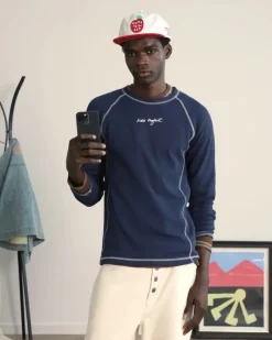 Nude Project Waffle Long-Sleeve Tee 2 Pack Cocoa/Navy Fashion