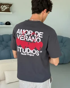 Nude Project Xoxo Tee Ash Sale