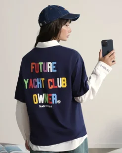 Nude Project Yate Tee Navy Clearance