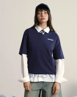 Nude Project Yate Tee Navy Clearance
