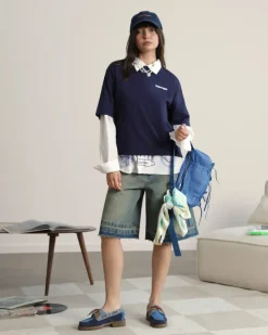 Nude Project Yate Tee Navy Clearance