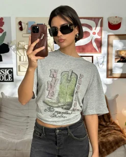Nude Project Yeehaw Tee Grey Hot