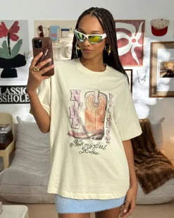 Nude Project Yeehaw Tee Marshmallow Hot