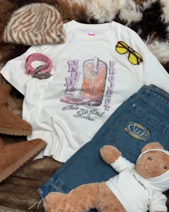 Nude Project Yeehaw Tee Marshmallow Hot